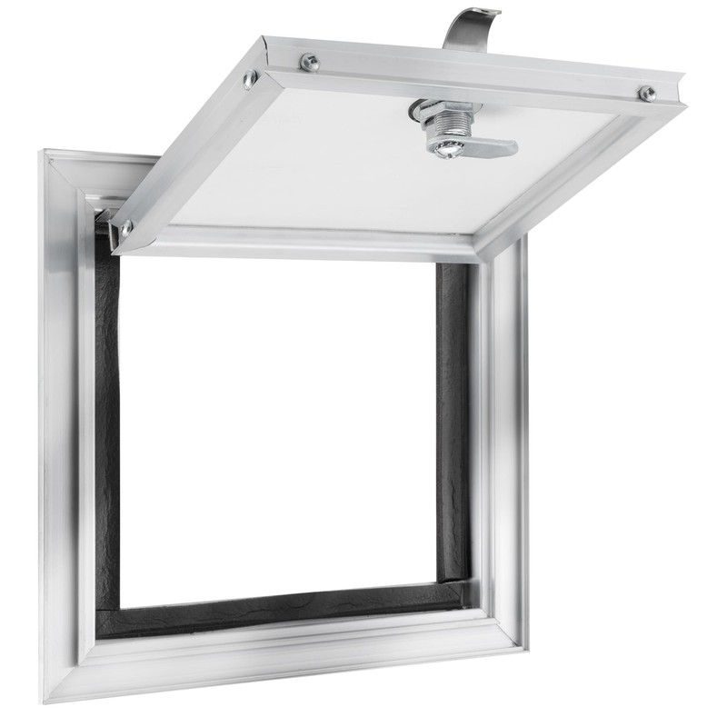 RecPro RV Square Baggage Door | Diamond Surface Plate |