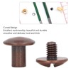200 Sets Book Binding Screw Uniform Coating Curved Surfaces Brass