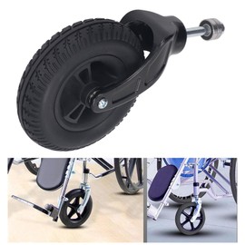 7 Inch Solid Front Caster Tires, Universal Wheel Replacement Parts for Wheelchairs, Anti Slip Walker Casters Rollers Wheels, Wheel Accessories