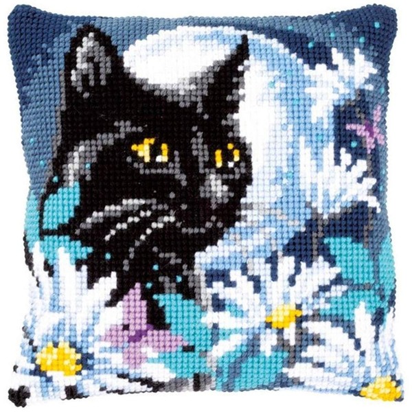 DIY Latch Hook Kits Yarn Kits Pillow Rug Pattern Arts and Crafts Crochet Needlework（CAT：16x16in/40x40CM）