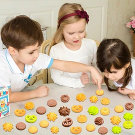 12pcs Assorted Danish Butter Cookies and Pastries, Wooden Tray, Set of Cookies and Pretzels (Matcha coffee cookie)