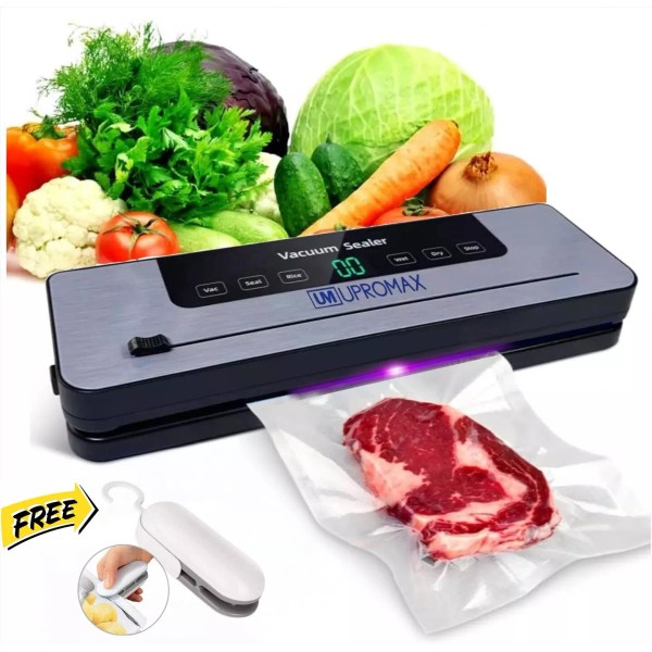 Upromax Portable Vacuum Sealer & Hand Sealer Built-In Cutter Dry