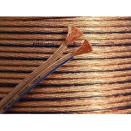 electrosmart 5m Quality 2 x 2.5mm Loud Speaker Cable - Multi-Strand 444 (2x 222 Strand) - Outside Dimensions of Cable: 9.1mm x 4.2mm - 14 AWG - 30A Max - Ideal for Car Audio & Home HiFi