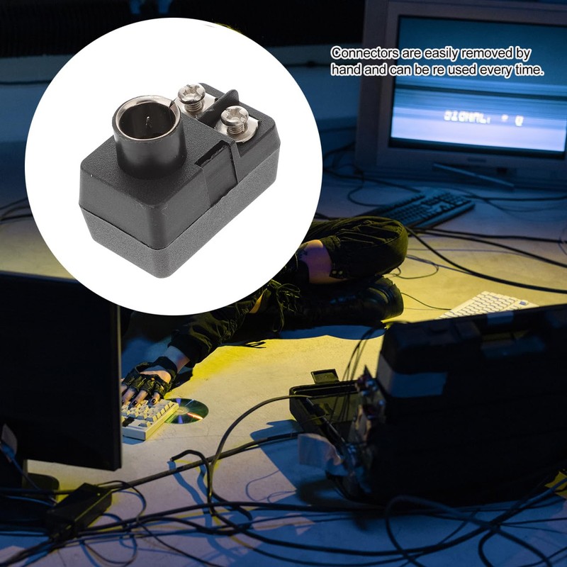 HOMSFOU 2pcs Adapter Wire Antenna Transformer Ohm Coaxial Cable Connector