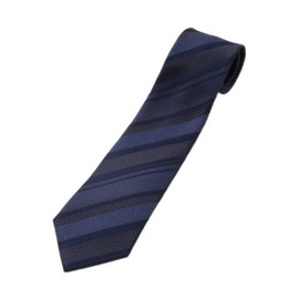 Takeokikuchi 07001180 Men's Necktie, Shadow Stripe, Silk Necktie, Made in Japan, dark navy (394)