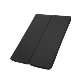 Partuto 2 Pcs 11.81"x3.93"x0.78" Universal Car Garage Wall Guard - PE Foam Black