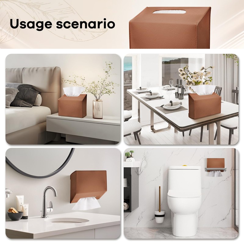 Disposable Hand Towel Box Cover Compatible with Kleenex Disposable Paper