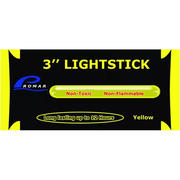Promar 3" Yellow Lightstick 5PK GS-130Y 39