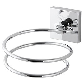 Fackelmann Haartrockner-Halter MARE, verchromter Fönhalter, Wandhalter (Farbe: Silber), Menge: 1 Stück