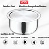 Vinod Stainless Steel 304 Grade Pot/Deep Pot/Saucepan with Lid -