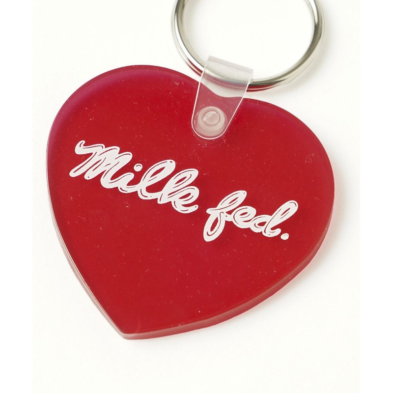 Milkfed ICING LOGO HEART KEYCHAIN Women's Red One Size Key