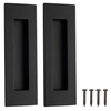 Malimali 6 Inch Recessed Finger Flush Pulls for Pocket Door