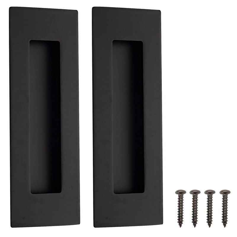 Malimali 6 Inch Recessed Finger Flush Pulls for Pocket Door