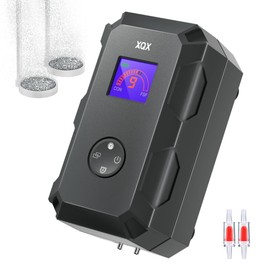 VAQX Aquarium Air Pump, Ultra-Quiet 5200mAh Battery Fish Tank Air Pump, Prepared for Power Failure, 190GPH Adjustable Airflow Oxygen/Aerator Pump for 20-600 Gallon Tank, Indoor/Fishing/Pond/hydroponic