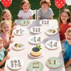 60 Pcs Book Club Decorations Group Therapy Paper Plates