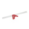 18 Inch Woodworking Edge Ruler with Fixator Serrated Design Angle