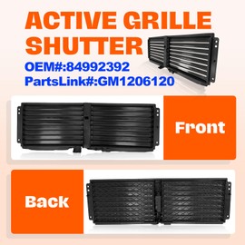 CarPartsDepot Front Upper Active Grille Shutter w/Motor Compatible With 2020-2022 GMC Terrain GM1206120 84992392