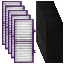(15 Pack) AER1 Filter 5 HEPA Filters + 10 Carbon Booster Filters Compatible with Holmes AER1 Type Total Air Filter HAPF300AP True HEPA Filter, Performance Plus, Replacement HEPA Filter Accessories