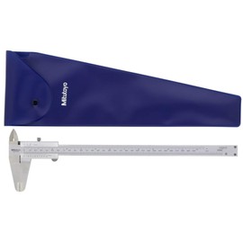 Mitutoyo Medidor 530 Series Vernier, acero inoxidable, pulgadas/métrico, para mediciones de profundidad/interior/exterior/paso, Resolución de 0.0078", 0-8"