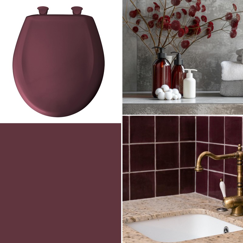 Bemis Classic Colors Slow Close Toilet Seat, Easy Clean Hinges