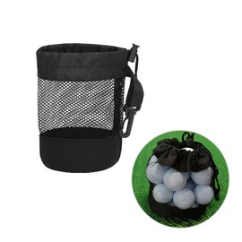 PAVIKE Golf Ball Storage Bag, About 20 Pieces Golf Ball Case Golf Ball Case Golf Ball Pouch Golf Net Pocket Golf Accessories Quick Dry Large Capacity Tennis Ball Gym Shower Washing Toys Diving