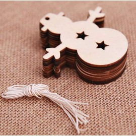 Lovelegis Christmas tree decorations - decorative wooden snowman - decorations - Christmas - colorful - furniture - home - interior - party - 20 pieces