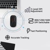Bluetooth-Maus, Kabellose Bluetooth 5.0-Büro-Maus mit Einstellbarem DPI, Stumm-Maus für OS