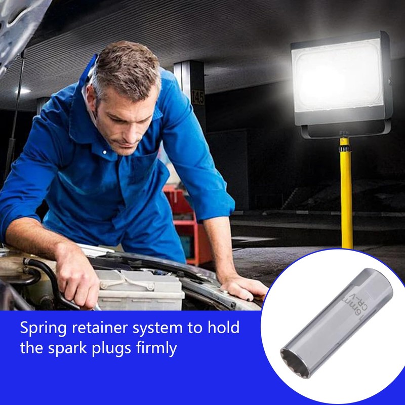 Funnaura 16mm Spark Plug Socket, Spark Plug Removal Tool for