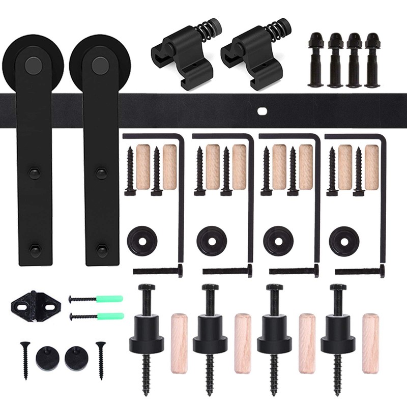 TSMST 10ft Ceiling Mount Sliding Barn Door Hardware fit 60"