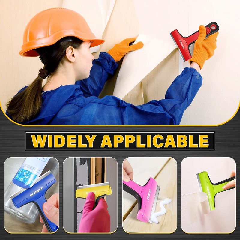 DIYSELF 1 Pack Razor Blade Scraper, Razor Scraper for Cleaning