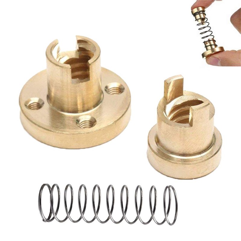 SeonFook 3pcs T8 Anti Backlash Spring Loaded Nuts Load Nuts