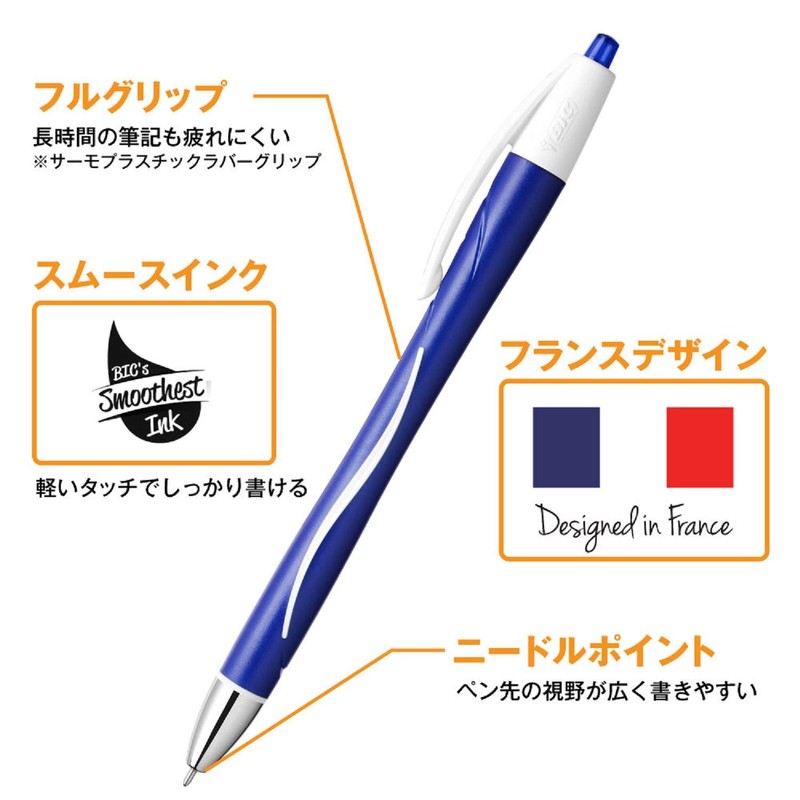 Vic ATX07BLUBX12 Oil Based Ballpoint Pen Atlantis EX 0.7 Blue