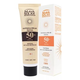 Maya Solar Protector Solar Maya Solar Facial Mineral Con Color Fps50+ Antimanchas