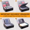 BOZHOUGG ® Fireproof Document Box with Lock - Waterproof Home