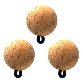CorQs Strike Indicators - Fishing Bobbers - Made in USA - Eco Friendly, Natural Cork Floats with Rubber O-Ring Built for Flyfishing