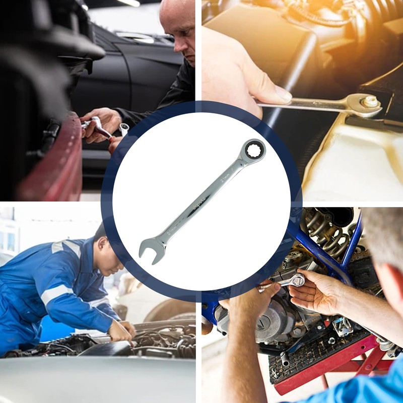 Dapetz ® Fixed Head Ratchet Spanner Ratcheting Combination Wrench Chrome