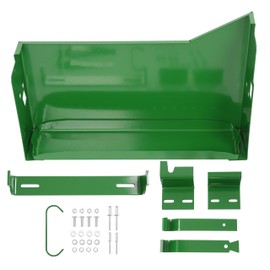 HECASA Tractor Battery Box Left Hand Compatible with John Deere 2510 2520 3010 3020 4000 4010 4020 4320 4520 4620 w/Bracket Steel Powder Coated Green LH