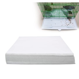 Bird Cage Liner Papers, 100/200 Sheets Non-Woven Bird Cage Liners, Precut Absorbent Bird Paper (10.6×8in, 100 Sheet)