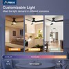 Amico Ceiling Fans with Lights, 42 inch Low Profile Ceiling