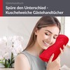 Lashuma Guest Towel, Scarlet Red, Bath Textiles, Linz Terry Towel