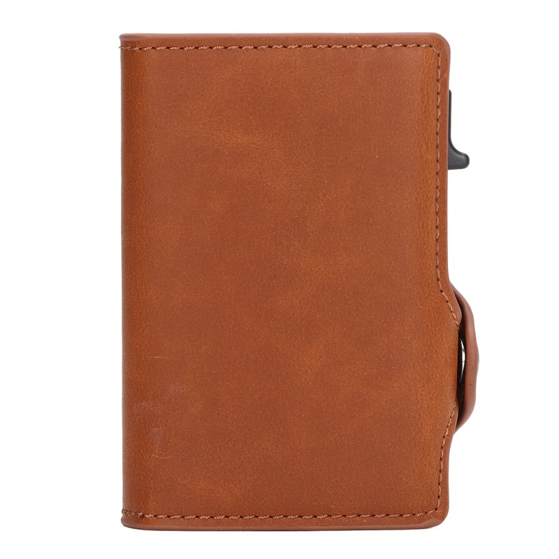 Wallet Aluminium Alloy PU Anti Lost Ultra Thin ID Credit