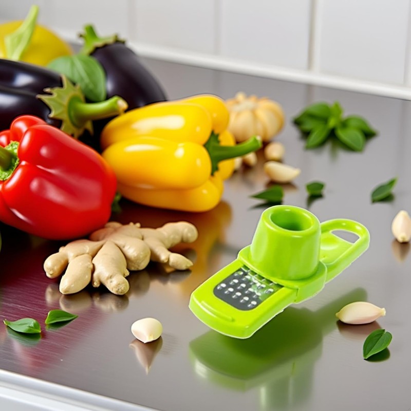 Green Multifunction Ginger Grater Tool Mini Grater Nutmeg Grinder Garlic,