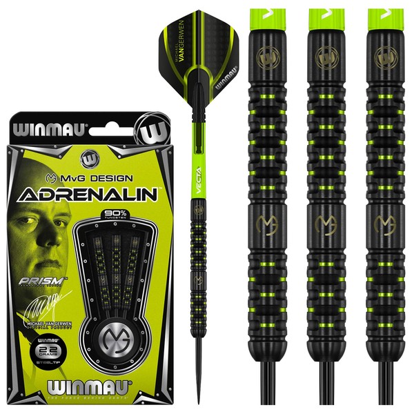 MvG Design Adrenalin 90% Tungsten Steel Tip Darts - Michael
