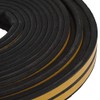 STORMGUARD 05SR034010MBL EPDM 'P' Profile SELF-ADHESHIVE Draught EXCLUDER Seal 10M