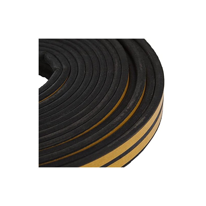 STORMGUARD 05SR034010MBL EPDM 'P' Profile SELF-ADHESHIVE Draught EXCLUDER Seal 10M