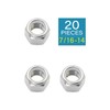 7/16-14 Locknuts - IMScrews 304 Stainless Steel DIN985 Hardware Locknuts