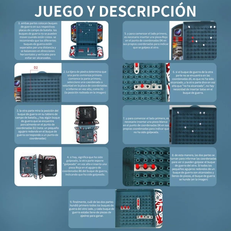 Show Me Juego De Mesa De Gaming Battleship Clásico Español