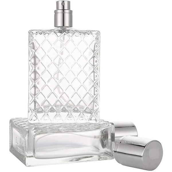 SCOLAND 100ml 3.4oz Clear Glass Spray Bottle Refillable Perfume Bottle