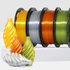 MIKA3D 1.75mm Silk Shiny PLA 4 Metal Colors Bundle Pack: