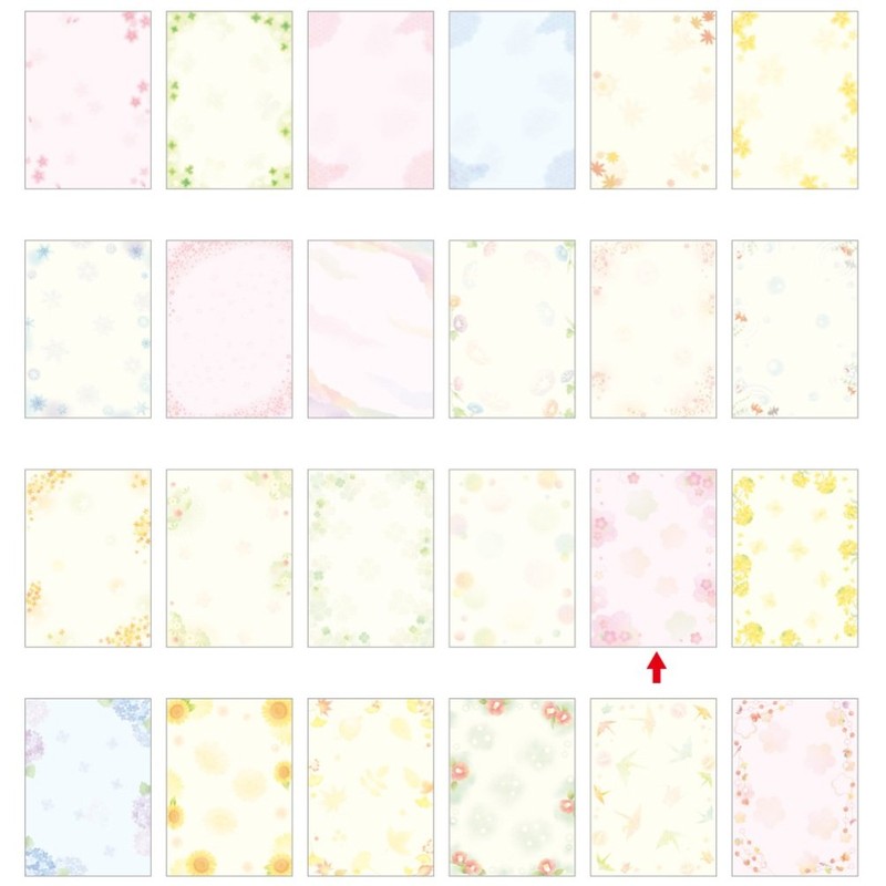 Taka Stamp Japanese Pattern Paper, Wagokoro 4-1030 Saizakura A4, 10